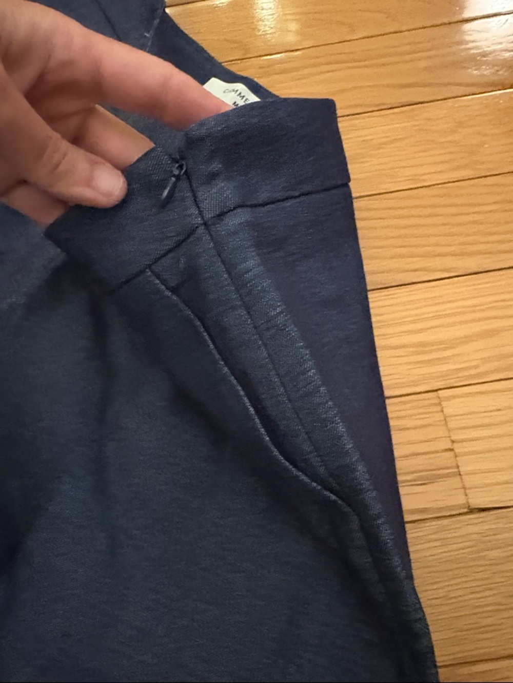 Commense Women's High-Waist slate blue Tailored Shorts - Picture 5 of 11